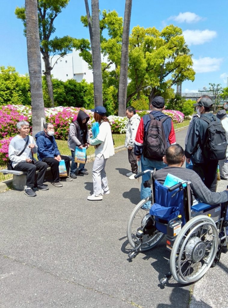 津守下水場 西成区 就労支援B型 aloha花園町 遠足